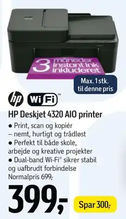 Føtex HP Deskjet 4320 AIO printer tilbud