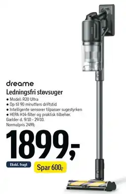 Føtex dreame Ledningsfri støvsuger tilbud
