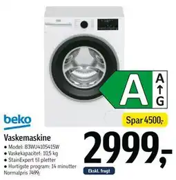 Føtex beko Vaskemaskine tilbud
