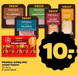 Netto Pålækker pålæg eller salami-hapser tilbud