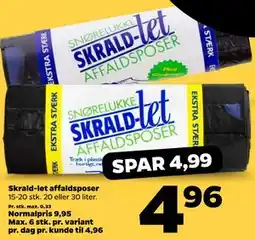 Netto Skrald-let affaldsposer tilbud