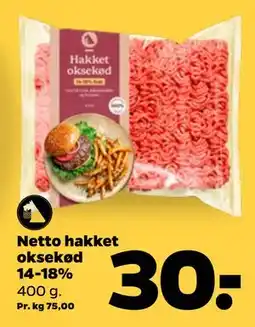 Netto Netto hakket oksekød 14-18% tilbud