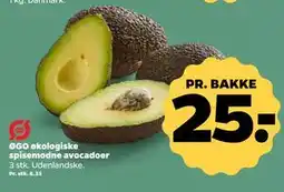 Netto ØGO økologiske spisemodne avocadoer tilbud