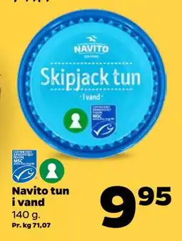 Netto Navito tun i vand tilbud