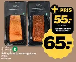 Netto Salling Princip varmrøget laks tilbud