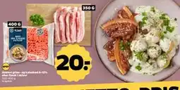 Netto Hakket grise- og kalvekød 8-12% eller flæsk i skiver tilbud