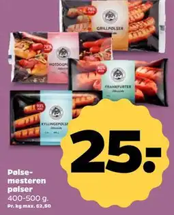 Netto Pølsemesteren pølser tilbud