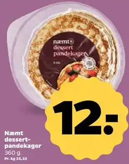 Netto Næmt dessert-pandekager tilbud