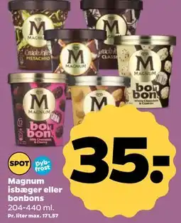 Netto Magnum isbæger eller bonbons tilbud