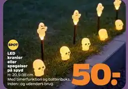 Netto LED kranier eller spøgelser på spyd tilbud