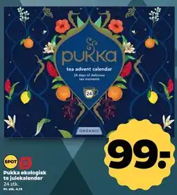 Netto Pukka økologisk te julekalender tilbud