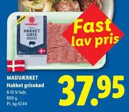 Lidl MADVÆRKET Hakket grisekød tilbud