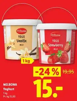 Lidl MILBONA Yoghurt tilbud