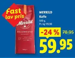 Lidl MERRILD Kaffe tilbud
