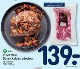 REMA 1000 REMA 1000 Dansk kalvegrydesteg tilbud