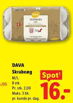 Lidl DAVA Skrabeæg tilbud