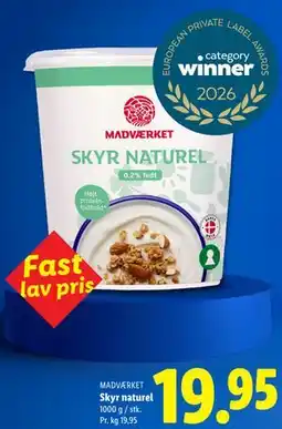 Lidl MADVÆRKET Skyr naturel tilbud