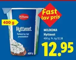 Lidl MILBONA Hytteost tilbud