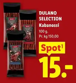 Lidl DULANO SELECTION Kabanossi tilbud