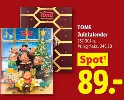 Lidl TOMS Julekalender tilbud