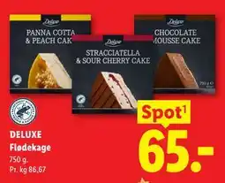 Lidl DELUXE Flødekage tilbud