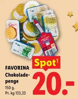 Lidl FAVORINA Chokoladepenge tilbud