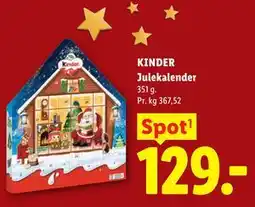 Lidl KINDER Julekalender tilbud