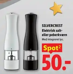 Lidl SILVERCREST Elektrisk salt- eller peberkværn tilbud