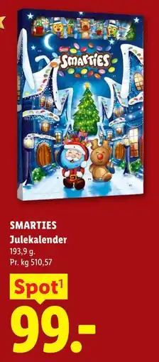 Lidl SMARTIES Julekalender tilbud