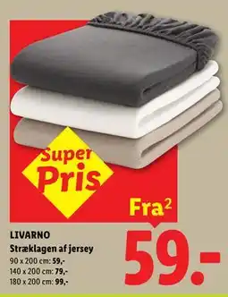 Lidl LIVARNO Stræklagen af jersey tilbud