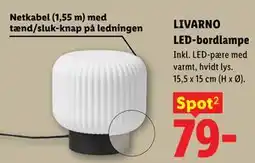 Lidl LIVARNO LED-bordlampe tilbud