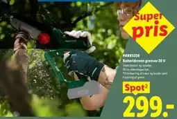 Lidl PARKSIDE Batteridreven grensav 20 V tilbud