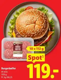 Lidl Burgerbøffer tilbud