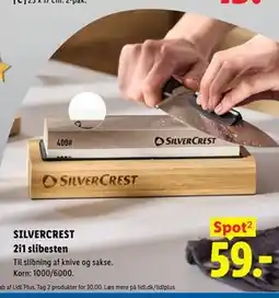 Lidl SILVERCREST 2i1 slibesten tilbud