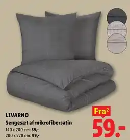 Lidl LIVARNO Sengesæt af mikrofibersatin tilbud
