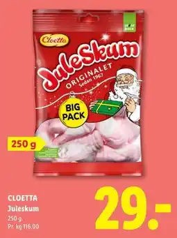 Lidl CLOETTA Juleskum tilbud