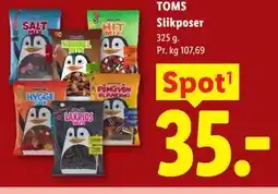 Lidl TOMS Slikposer tilbud
