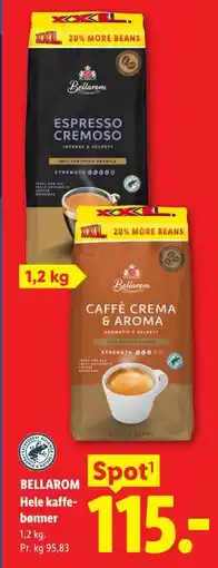 Lidl BELLAROM Hele kaffebønner tilbud