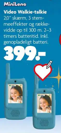 Fætter BR Video Walkie-talkie tilbud