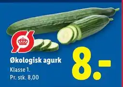 Lidl Økologisk agurk tilbud