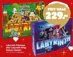 Fætter BR Labyrinth Pokémon eller Labyrinth KPop Demon Hunters tilbud
