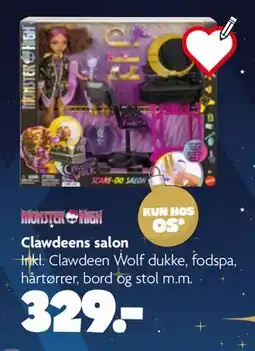 Fætter BR Clawdeens salon tilbud