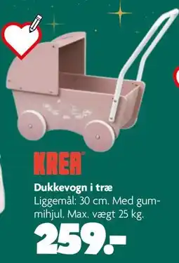 Fætter BR Dukkevogn i træ tilbud