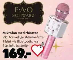 Fætter BR Mikrofon med rhinsten tilbud