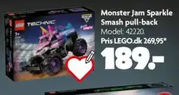 Fætter BR Monster Jam Sparkle Smash pull-back tilbud