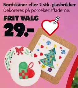 Fætter BR Bordskåner eller 2 stk. glasbrikker tilbud