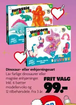 Fætter BR Dinosaur- eller enhjørningesæt tilbud