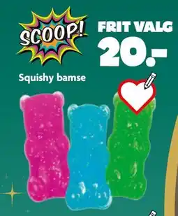 Fætter BR Squishy bamse tilbud