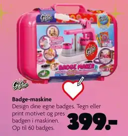 Fætter BR Badge-maskine tilbud