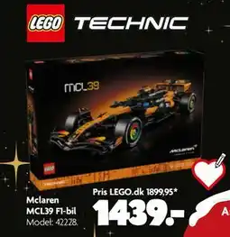 Fætter BR Mclaren MCL39 F1-bil tilbud